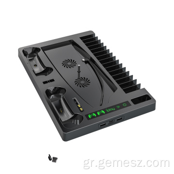 Ανεμιστήρας ψύξης κονσόλας PS5 με διπλό φορτιστή ελεγκτή